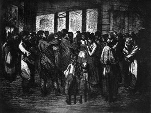 「ストリート・シンガーズ」、c1800-1840 1924 作： Theophile Steinlen