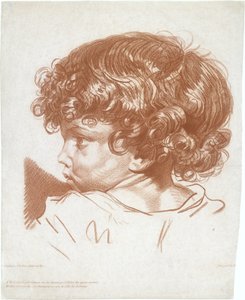 研究、少年の頭、カリフォルニア州。 1777年。 作： Therèse Éléonore Lingée