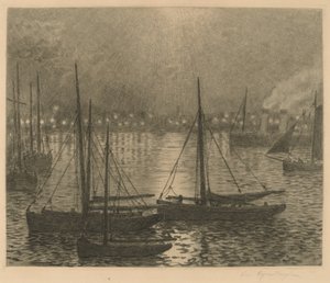 ブローニュ 作： Théo van Rysselberghe
