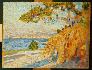 正午の田舎、1895 作： Théo van Rysselberghe