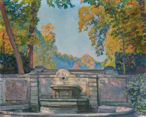 噴水、1917～1922年頃。 作： Théo van Rysselberghe