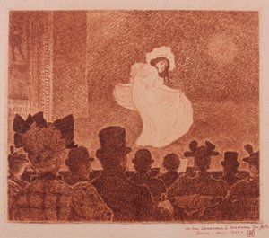 カフェコンサート、1896 作： Théo van Rysselberghe