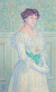 ローレ・フレの肖像、1898年。 作： Théo van Rysselberghe