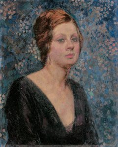 バレンタインテシエの肖像、1914 作： Théo van Rysselberghe