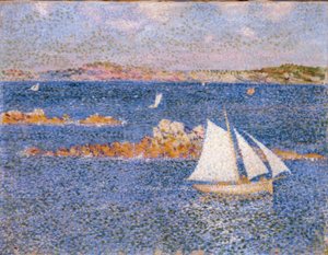 Per-Kiridecの岩の近く 作： Théo van Rysselberghe