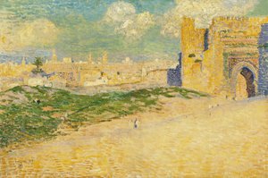 モロッコ、メクネスのマンスール門 作： Théo van Rysselberghe