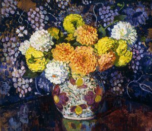 花瓶;花瓶、1907 作： Théo van Rysselberghe