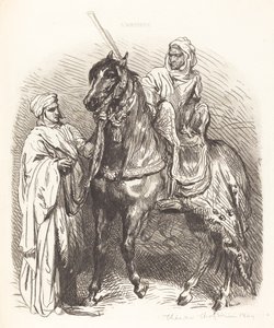 アラブのマウンティング 作： Théodore Chassériau