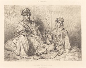 コンスタンティンのムーア人の女性 作： Théodore Chassériau