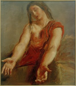 訴えかけるような女性（研究） 作： Théodore Chassériau