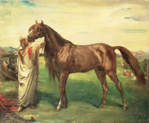 アラビア種馬ハジ、1853年 作： Théodore Chassériau