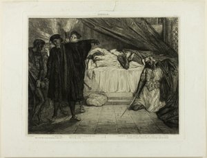 おお、スパルタンの犬よ、オセロのプレート15 作： Théodore Chassériau