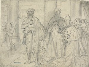 ヴェネツィア元老院議員へのオセロの演説 作： Théodore Chassériau