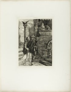 目覚めよ！ 何ホー！ Brabantio!plate 1 (act 1, scene 1) from オセロ 作： Théodore Chassériau