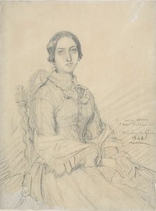 シャセリオー男爵夫人の肖像 作： Théodore Chassériau