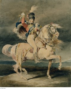 ジェリコ-皇太子としてのジョージ4世（ハーローの後）、おそらく1820-1821年 作： セオドア・ジェリコー