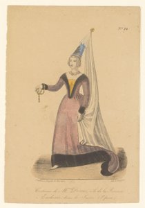 ロール ヴァンのジュリー ドリュス グラス オペラ「ラ ジュイヴ」のエウドクシー La Juive (Opéra) での Eudoxie 王女役の Dorus 夫人の衣装 (オブジェクトのタイトル) 『フンロールのオペラザンガー』（シリーズ名）の俳優・女優 作： Théodore Lejeune