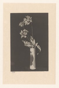 中国をモチーフにした花瓶の花 ラ・チャイナ 作： Théodore Roussel (signed by artist)