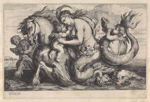 ガラテアの勝利 神話の人物（シリーズタイトル） 作： Théodorus van Kessel