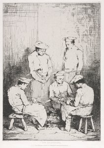 ジャガイモの皮むき器。 作： Auguste Theodule Ribot