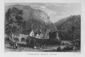Linmouth, North Devon (carving)