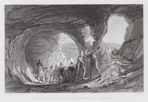 ノッティンガム城のモーティマーズ・ホール(彫刻) 作： Thomas (after) Allom