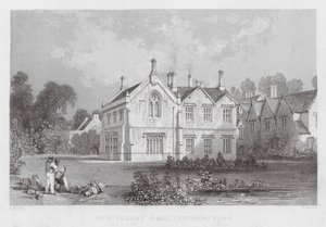 リンカンシャー州Scrivelsby Hall (彫刻) 作： Thomas (after) Allom