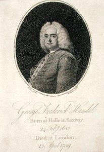 ジョージ・フレデリック・ヘンデル(1685-1759)W.チャップマン(彫刻)作 作： Thomas (after) Hudson