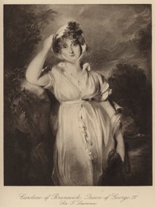 ジョージ4世の王妃、ブランズウィック家のキャロライン（彫刻作品 作： Thomas (after) Lawrence