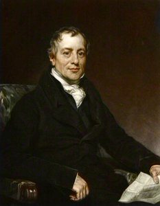 デビッド・リカルドの肖像 - トーマス・フィリップスの後のエングレーヴィング - デビッド・リカルド（1772 - 1823）、イギリスの経済学者 作： Thomas (after) Phillips