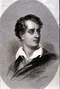 ジョージ・バイロン卿（1788-1824）の肖像（エングレーヴィング） 作： Thomas (after) Phillips