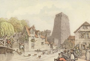 アヒル狩り（カラーリソ） 作： Thomas (after) Rowlandson