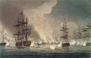 イギリス海軍によるアルジェの砲撃 作： Thomas (after) Whitcombe