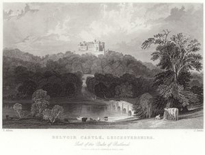 レスターシャーのベルボア城 作： Thomas Allom