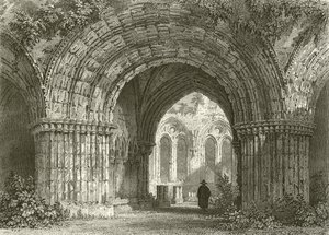 チャプターハウス、ファーネス修道院 作： Thomas Allom