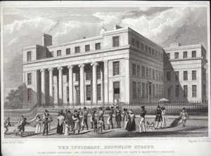 リバプール診療所、ブラウンローストリート 作： Thomas Allom