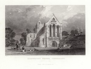 カンバーランドのスラナコスト修道院 作： Thomas Allom