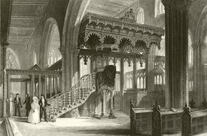 セフトン教会、ランカシャー 作： Thomas Allom