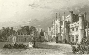 ロウサー城の南の景色 作： Thomas Allom