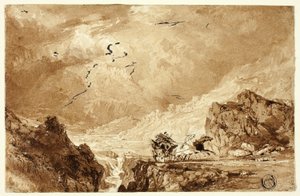 アルプスの勤勉さ 作： Thomas Allom