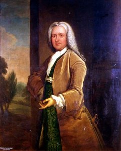 デンジル・サックリング（1744年没）の肖像（油彩 作： Thomas Bardwell