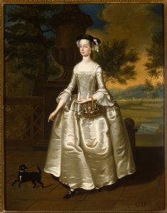 トーマス・バードウェル、メアリー・ジョドレルの肖像-絵画、1755 作： Thomas Bardwell