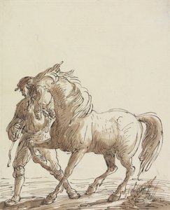 馬を導く男 作： Thomas Barker