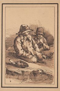 素朴な人物像: 2 人の少年、1801 年。 作： Thomas Barker