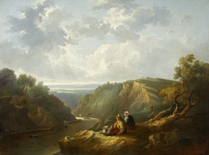 The Avon Gorge（油彩・キャンバス 作： Thomas Barker