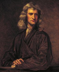 アイザック・ニュートンの肖像（1689年、ゴッドフリー・ネラー卿による原画の後 作： Thomas Barlow
