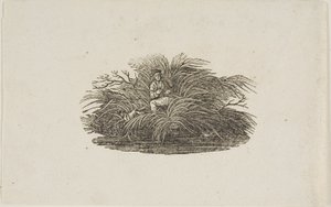 テイルピース: Man in Bush 作： Thomas Bewick
