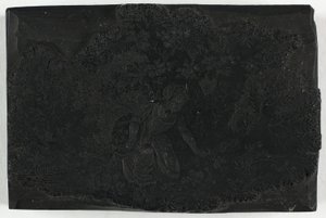 花を摘む女性のための版木 作： Thomas Bewick