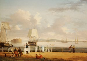バッテリーとハーバー、ニューヨーク、1811-1812年
