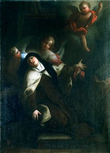 アビラの聖テレジア、c1634-1689 作： Thomas Blanchet